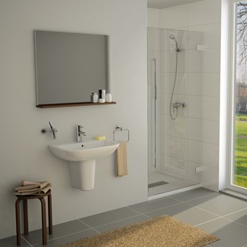 VITRA S20 umyvadlo 60 cm, s otvorem pro baterii a přepadem, VitrAhygiene 5503L003-0001 Obrázek - fotka