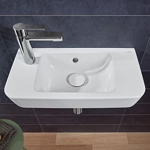 VILLEROY & BOCH O.NOVO umývátko 50 cm, s otvorem pro baterii vlevo a přepadem, alpská bílá 4342L501 Obrázek - fotka