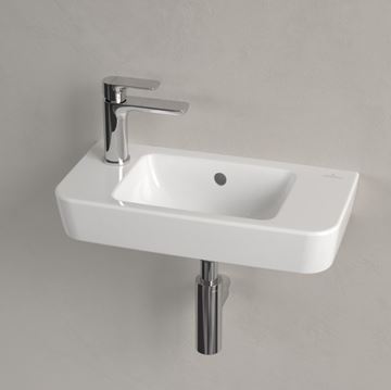 VILLEROY & BOCH O.NOVO umývátko 50 cm, s otvorem pro baterii vlevo a přepadem, alpská bílá 4342L501 Obrázek - fotka