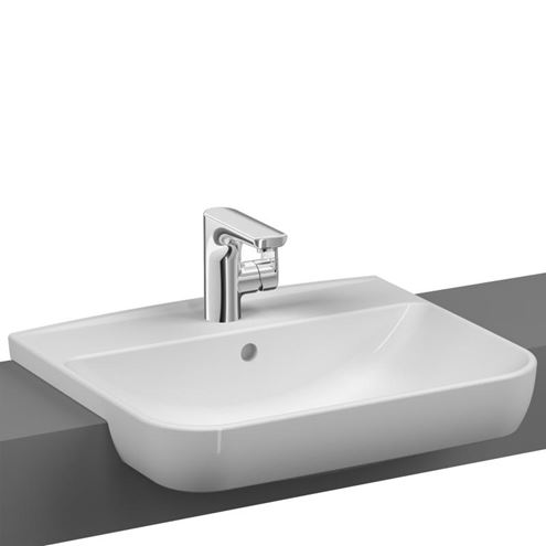 VITRA SENTO umyvadlo 53,5 cm, s otvorem pro baterii a přepadem, VitrAhygiene 5637B003-0001 Obrázek - Hlavní obrázek
