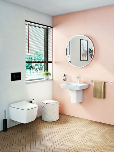 VITRA METROPOLE umyvadlo 50 cm, s otvorem a přepadem, VitrAhygiene 5661B003-0001 Obrázek - fotka
