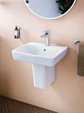 VITRA METROPOLE umyvadlo 50 cm, s otvorem a přepadem, VitrAhygiene 5661B003-0001 Obrázek - fotka