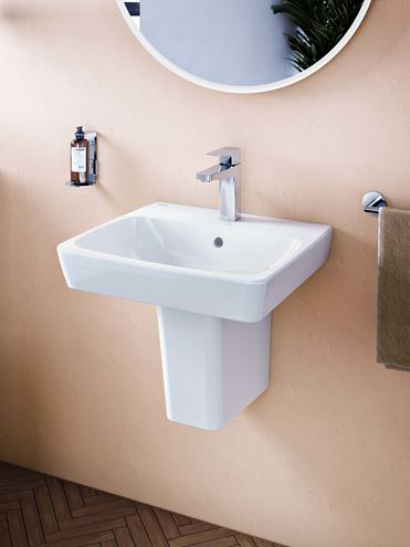 VITRA METROPOLE umyvadlo 50 cm, s otvorem a přepadem, VitrAhygiene 5661B003-0001 Obrázek - fotka