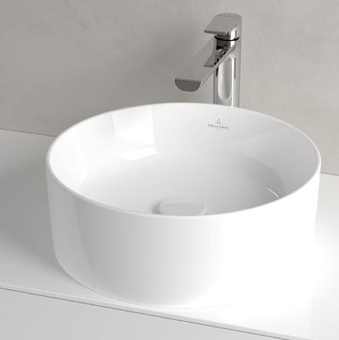 VILLEROY & BOCH COLLARO umyvadlová mísa 40 cm, bez přepadu, CeramicPlus, alpská bílá 4A1840R1 Obrázek - fotka