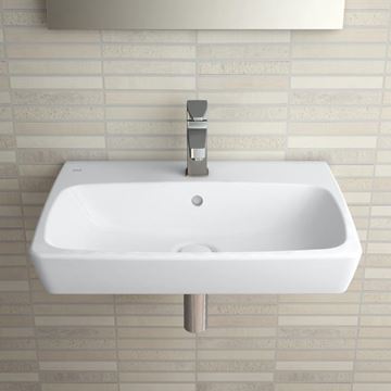 VITRA METROPOLE umyvadlo 60 cm, s otvorem pro baterii a přepadem, VitrAhygiene 5662B003-0001 Obrázek - fotka