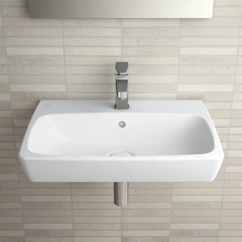 VITRA METROPOLE umyvadlo 60 cm, s otvorem pro baterii a přepadem, VitrAhygiene 5662B003-0001 Obrázek - fotka