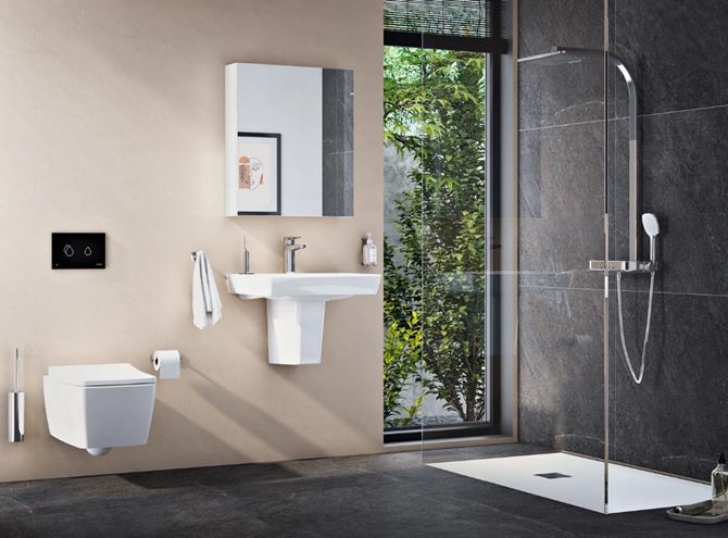 VITRA METROPOLE umyvadlo 60 cm, s otvorem pro baterii a přepadem, VitrAhygiene 5662B003-0001 Obrázek - fotka