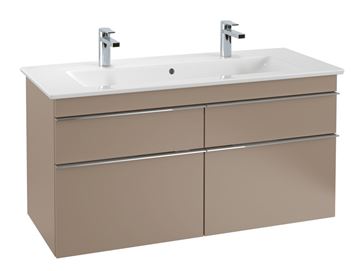 VILLEROY & BOCH VERITY LINE umyvadlo 120 cm, se 2 otvory pro baterie a přepadem, CeramicPlus, alpská bílá 4A12CKR1 Obrázek - fotka