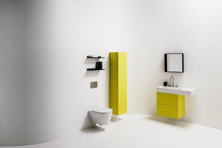 KARTELL BY LAUFEN umývátko 46 cm, s otvorem pro baterii vpravo, bez přepadu H8153340001111 Obrázek - fotka