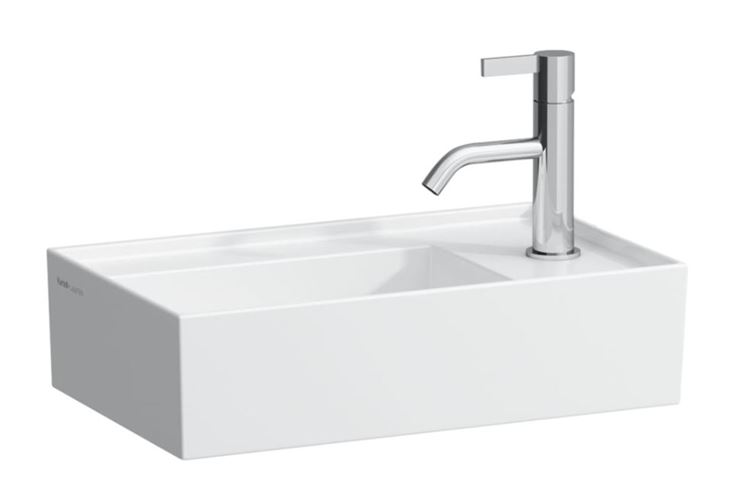 KARTELL BY LAUFEN umývátko 46 cm, s otvorem pro baterii vpravo, bez přepadu, LCC H8153344001111 Obrázek - Hlavní obrázek