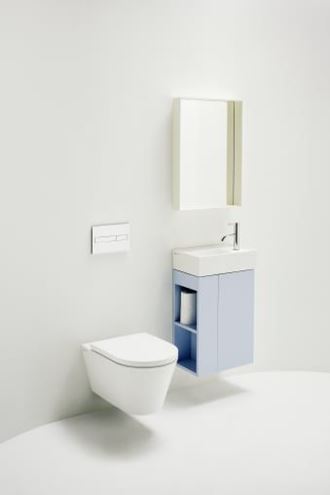 KARTELL BY LAUFEN umývátko 46 cm, s otvorem pro baterii vpravo, bez přepadu, LCC H8153344001111 Obrázek - fotka