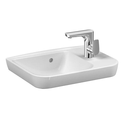 VITRA SENTO umyvadlo 50 cm, s otvorem pro baterii vpravo a přepadem, VitrAhygiene 5945B003-0029 Obrázek - Hlavní obrázek