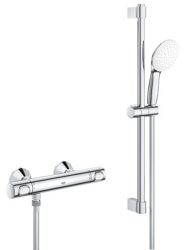 GROHE GROHTHERM 500 sprchový set s termostatickou baterií, ruční sprcha, tyč, hadice, chrom 34796001 Obrázek - Hlavní obrázek