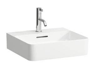 LAUFEN VAL umývátko 45 cm, s otvorem pro baterii a přepadem