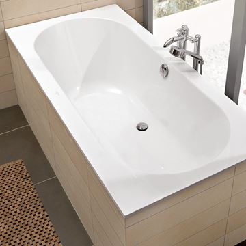 VILLEROY & BOCH OBERON vana 190x90 cm, pro 2 osoby, s nožičkami, quaryl UBQ199OBE2V-01 Obrázek - fotka