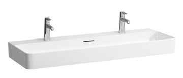 LAUFEN VAL umyvadlo 120 cm, se 2 otvory pro baterie a přepadem