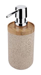 NIMCO KORA dávkovač tekutého mýdla 270 ml, polyresin, pískově béžová/bambus