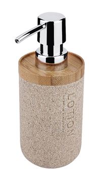 NIMCO KORA dávkovač tekutého mýdla 270 ml, polyresin, pískově béžová/bambus