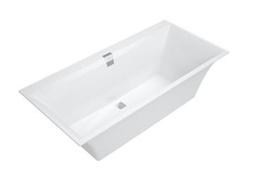 VILLEROY & BOCH SQUARO EDGE 12 vana 160x75 cm, pro 2 osoby, s nožičkami, quaryl UBQ160SQE2DV-01 Obrázek - fotka