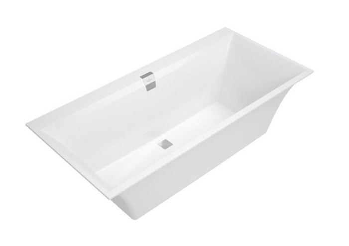VILLEROY & BOCH SQUARO EDGE 12 vana 160x75 cm, pro 2 osoby, s nožičkami, quaryl UBQ160SQE2DV-01 Obrázek - fotka