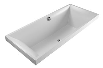 VILLEROY & BOCH SQUARO vana 180x80 cm, pro 2 osoby, s nožičkami, quaryl UBQ180SQR2V-01 Obrázek - fotka