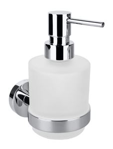 BEMETA OMEGA dávkovač tekutého mýdla 200 ml, nástěnný, sklo, chrom