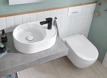 VILLEROY & BOCH COLLARO umyvadlo na desku 51 cm, s otvorem pro baterii, bez přepadu, CeramicPlus, alpská bílá 4A1551R1 Obrázek - fotka