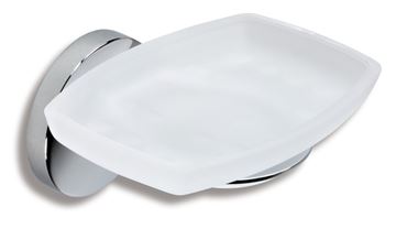NOVASERVIS METALIA 1 mýdlenka, nástěnná, sklo, chrom