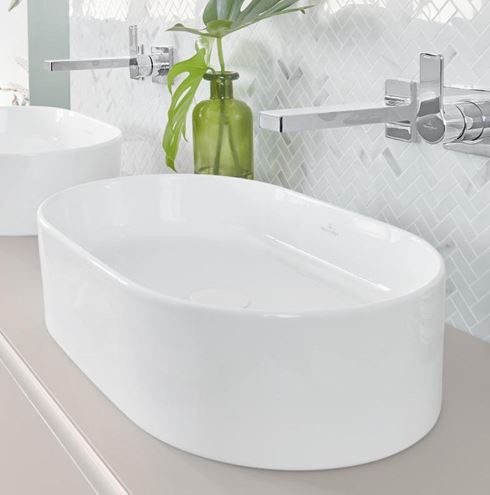 VILLEROY & BOCH COLLARO umyvadlo na desku 56 cm, bez přepadu, alpská bílá 4A195601 Obrázek - fotka