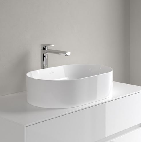 VILLEROY & BOCH COLLARO umyvadlo na desku 56 cm, bez přepadu, alpská bílá 4A195601 Obrázek - fotka