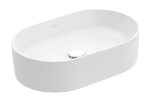 VILLEROY & BOCH COLLARO umyvadlo na desku 56 cm, bez přepadu, CeramicPlus, alpská bílá