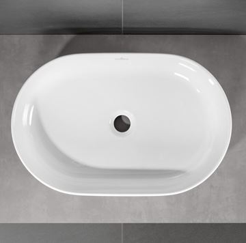 VILLEROY & BOCH COLLARO umyvadlo na desku 56 cm, bez přepadu, CeramicPlus, alpská bílá 4A1956R1 Obrázek - fotka