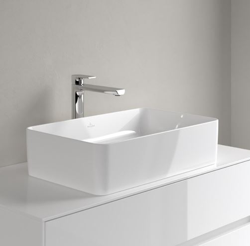 VILLEROY & BOCH COLLARO umyvadlo na desku 56 cm, bez přepadu, alpská bílá 4A205601 Obrázek - fotka