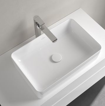 VILLEROY & BOCH COLLARO umyvadlo na desku 56 cm, bez přepadu, CeramicPlus, alpská bílá 4A2056R1 Obrázek - fotka