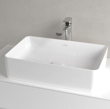 VILLEROY & BOCH COLLARO umyvadlo na desku 56 cm, bez přepadu, CeramicPlus, alpská bílá 4A2056R1 Obrázek - fotka