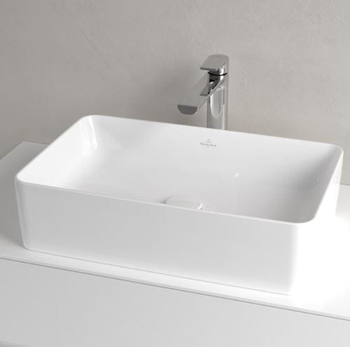 VILLEROY & BOCH COLLARO umyvadlo na desku 56 cm, bez přepadu, CeramicPlus, alpská bílá 4A2056R1 Obrázek - fotka