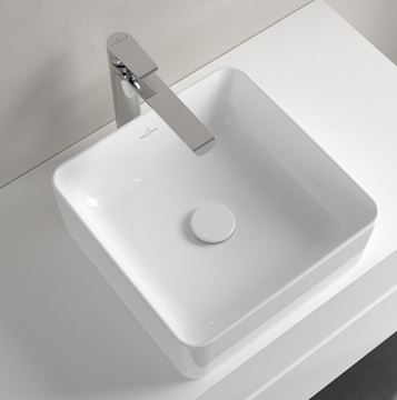 VILLEROY & BOCH COLLARO umyvadlo na desku 38 cm, bez přepadu, CeramicPlus, alpská bílá 4A2138R1 Obrázek - fotka