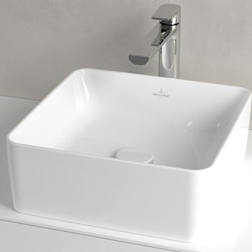 VILLEROY & BOCH COLLARO umyvadlo na desku 38 cm, bez přepadu, CeramicPlus, alpská bílá 4A2138R1 Obrázek - fotka