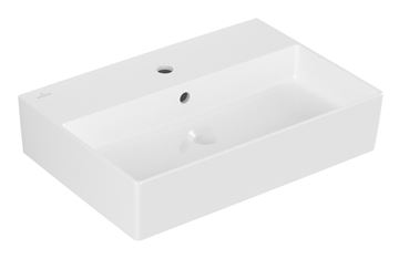 VILLEROY & BOCH MEMENTO 2.0 umyvadlo 60 cm, s otvorem pro baterii a přepadem, broušené, alpská bílá