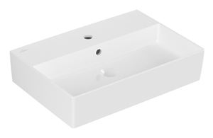 VILLEROY & BOCH MEMENTO 2.0 umyvadlo 60 cm, s otvorem pro baterii a přepadem, broušené, alpská bílá