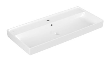VILLEROY & BOCH COLLARO umyvadlo 100 cm, s otvorem pro baterii a přepadem, broušené, alpská bílá
