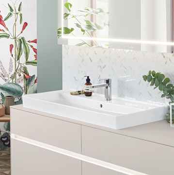 VILLEROY & BOCH COLLARO umyvadlo 100 cm, s otvorem pro baterii a přepadem, broušené, alpská bílá 4A331G01 Obrázek - fotka