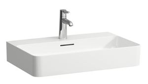 LAUFEN VAL umyvadlo na desku 65 cm, s otvorem pro baterii a přepadem, broušené, LCC