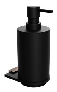 BEMETA GALLA dávkovač tekutého mýdla 230 ml, nástěnný, polyresin, matná černá/coffee-gold