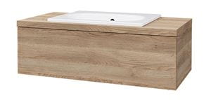 DŘEVOJAS COMO COM SZZ 100 skříňka pod umyvadlo 100x52x33,8 cm, 1 zásuvka, Push-open, colorado