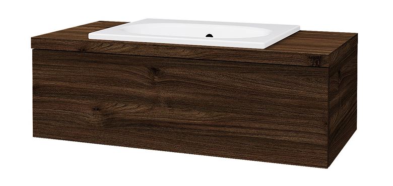 DŘEVOJAS COMO COM SZZ 100 skříňka pod umyvadlo 100x52x33,8 cm, 1 zásuvka, Push-open, teak 808594 Obrázek - Hlavní obrázek
