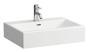 LAUFEN LIVING CITY umyvadlo na desku 60 cm, s otvorem pro baterii a přepadem, broušené