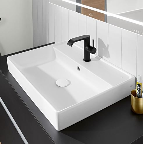 VILLEROY & BOCH COLLARO umyvadlo 60 cm, s otvorem pro baterii a přepadem, broušené, alpská bílá 4A336G01 Obrázek - fotka