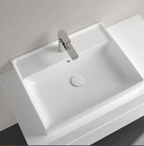 VILLEROY & BOCH COLLARO umyvadlo 60 cm, s otvorem pro baterii a přepadem, CeramicPlus, broušené, alpská bílá 4A336GR1 Obrázek - fotka