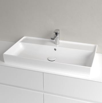 VILLEROY & BOCH COLLARO umyvadlo 80 cm, s otvorem pro baterii a přepadem, broušené, alpská bílá 4A338G01 Obrázek - fotka